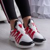 Білі кросівки з червоними вставками Irrmessia - Взуття 