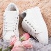 Білі жіночі кросівки на платформі зі срібною вставкою Jaque - Взуття 1