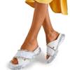 Білі жіночі шльопанці з блискітками Кобі - Взуття 1