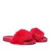 Червоні тапочки з хутром Millie - Взуття