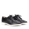Чорне ажурне взуття на шпильках Morris - Взуття