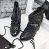Чорні черевики на стійці, прикрашені шпильками Tralla - Взуття