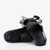 Чорні гумові тапочки з бантом Regiton - Взуття
