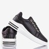 Чорні спортивні кросівки з блискучими вставками Solesca - Взуття