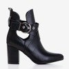 Чорні жіночі ботильони з вирізами Kamila - Взуття