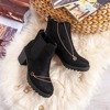 Чорні жіночі черевики на високому каблуці від Brando - Взуття