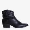Чорні жіночі ковбойські черевики з декором Adelia - Взуття