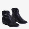 Чорні жіночі ковбойські черевики з декором Adelia - Взуття