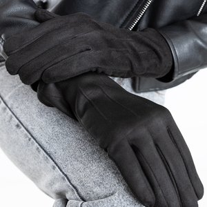 Чорні жіночі рукавиці