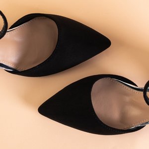 Чорні жіночі туфлі на підборах Asakie