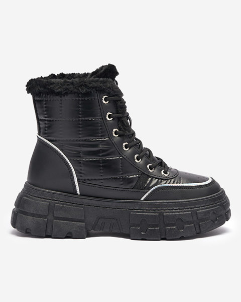 Чорні жіночі зимові черевики Lomiksu