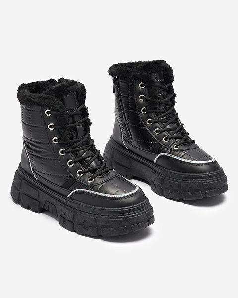 Чорні жіночі зимові черевики Lomiksu