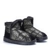 Чорно-золоті снігові черевики Midori - Взуття