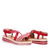 Czerwone sandałki Aleah- Obuwie