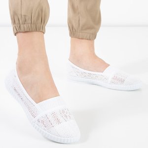 Еспадрільї з білого мережива Міла - Взуття
