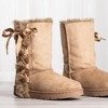 Коричневі еко-замшеві снігові черевики зі стрічкою Vitalina - Взуття