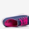 Кросівки темно-сині з рожевими шнурками Fips - Взуття