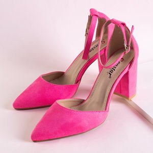 Неонові рожеві жіночі туфлі на підборах Luxuriance