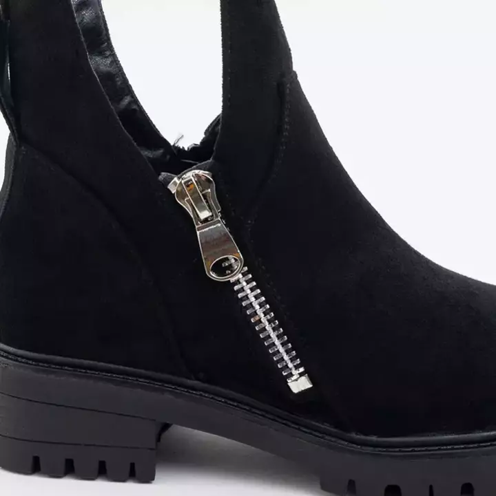 OUTLET Чорні черевики з вирізами від Emid- Footwear