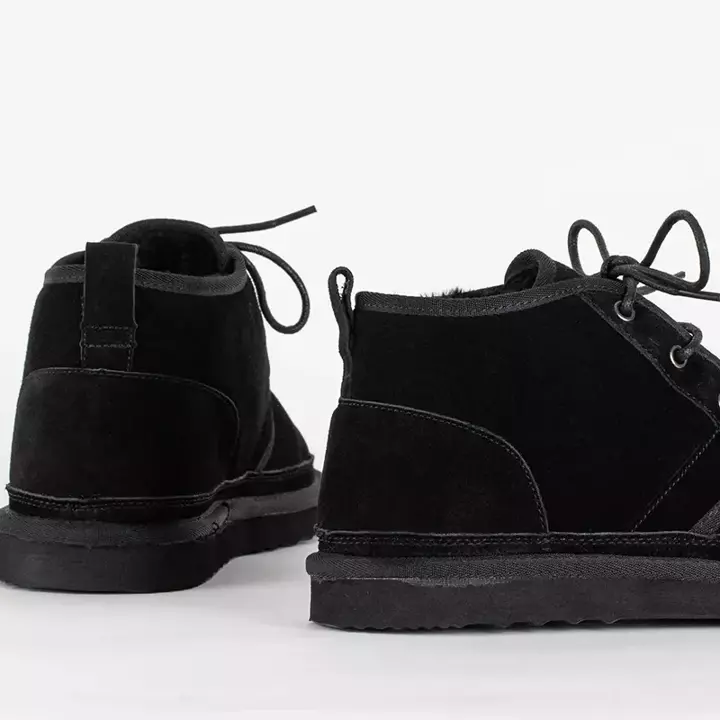 OUTLET Чорні чоловічі снігові черевики Gavin - Взуття