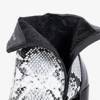 OUTLET Чорні жіночі ботильйони з тисненням на тваринах Michiko - Взуття
