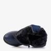 OUTLET Дитячі темно-сині черевики з бантом Riotaq - Взуття