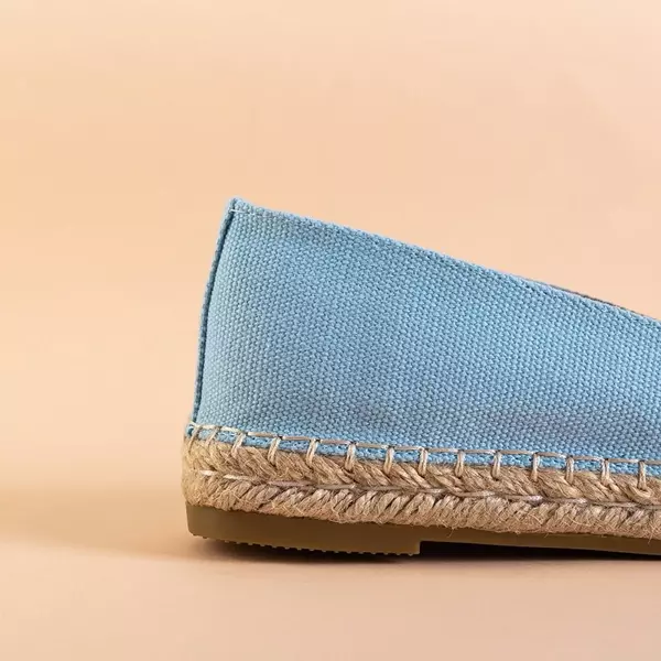 OUTLET Сині жіночі еспадрільї з нашивкою Placida - Взуття