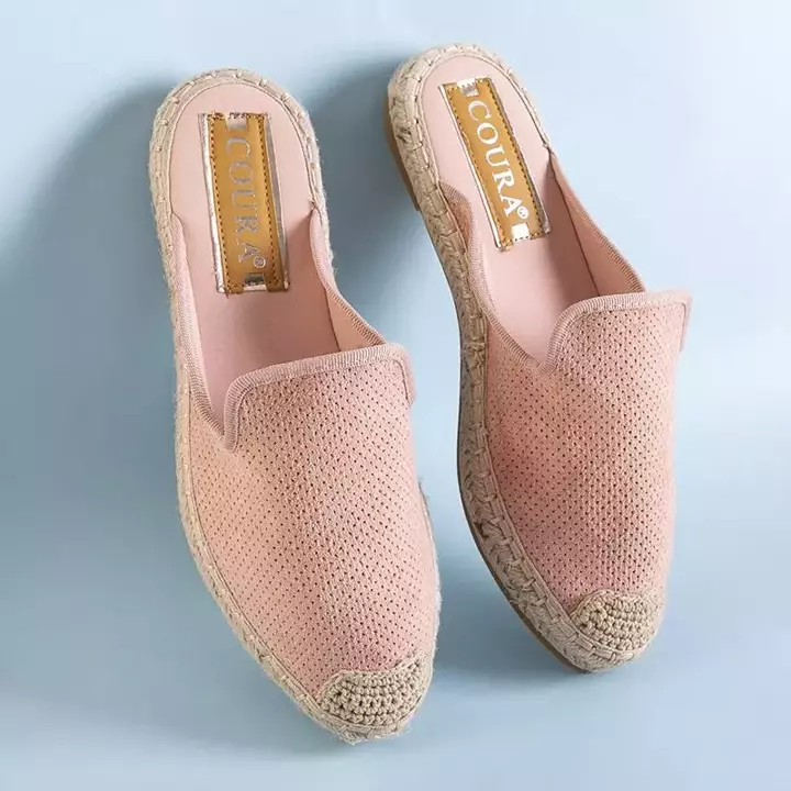 OUTLET Жіночі рожеві тапочки Courine рожеві - Взуття