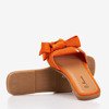 Помаранчеві жіночі тапочки з бантом Mirena - Взуття 1