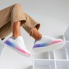 Різнокольорові кросівки з голографічною вставкою Judite - Взуття
