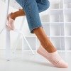 Рожеві ковзаючі смугасті кросівки Yeques - Взуття 1