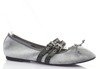 Сірі балерини зі стрічкою Serelinna - Взуття