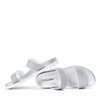Срібні шльопанці з цирконами Penna - Взуття 1