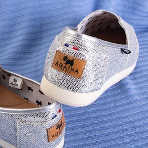 Срібні жіночі сліпони Xoana - Взуття