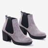 Світло-сірі жіночі черевики на підборах Umberto - Взуття