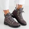 Темно-сірі жіночі туристичні черевики з кристалами Opcesia - Взуття