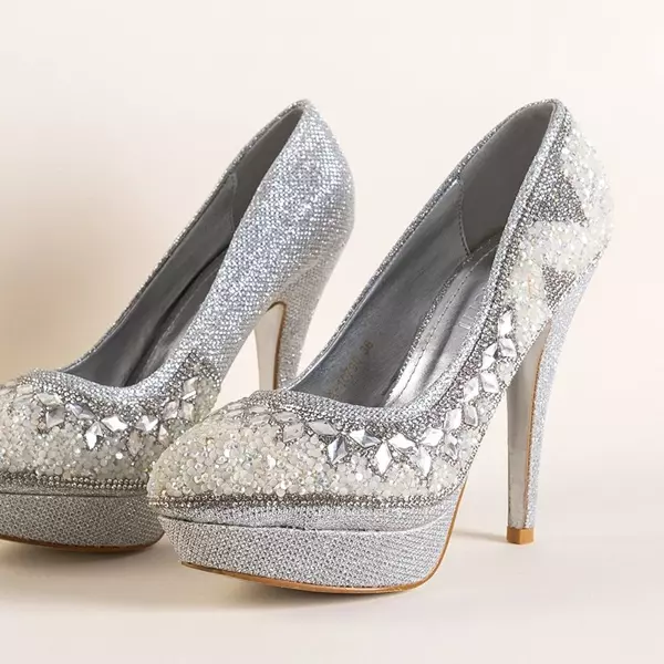 ВИХІД Срібні блискучі туфлі на шпильці Дайан - Взуття