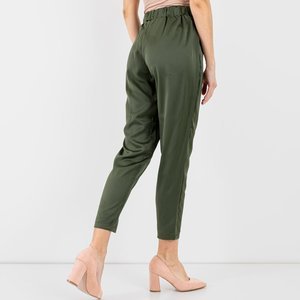Зелені жіночі штани