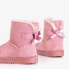 Жіночі рожеві снігові черевики з бантиком Pomona - Взуття