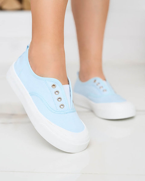 Жіночі сині кросівки на більш товстій підошві Askol- Shoes