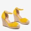 Жовті еспадрільї на танкетці Bonita - Взуття